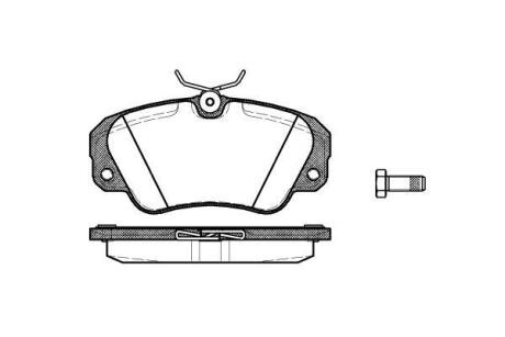 Гальмівні колодки пер. Opel Omega 94-01 (Girling) WOKING P282300
