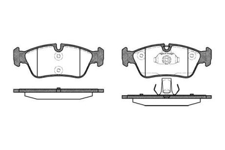Гальмівні колодки пер. BMW 3 (E36/E46) 94-07 (ATE) WOKING P284340