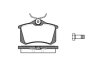 Колодки тормозные диск. задн. (Remsa) Nissan Micra cc iii 1.4 05-,Nissan Micra cc iii 1.6 05- (P3633.10) WOKING P363310 (фото 1)