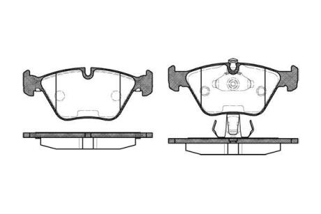 Гальмівні колодки пер. BMW 5 (E39) 2.0-3.5i 95-03 WOKING P370325