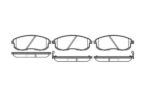 Гальмівні колодки пер. Nissan Maxima 88-00 (sumitomo) WOKING P393312