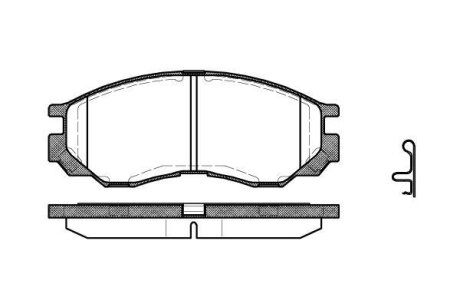Гальмівна колодка дискова WOKING P4833.00