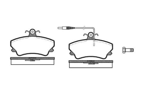 Гальмівні колодки, дискові WOKING P5093.12