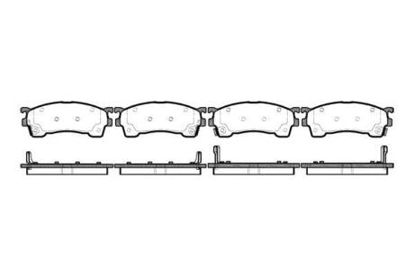 Гальмівні колодки пер. Premacy/Protege/323/626/Eunos/Xedos/MX6/Probe 92-05 WOKING P515304