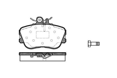 Колодки гальмівні передні MB W202 WOKING P5453.00