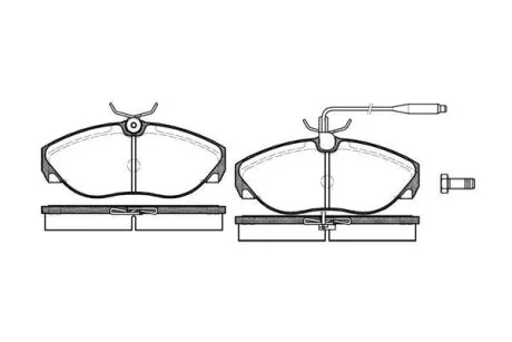 Гальмівна колодка дискова (P5863.02) WOKING P586302