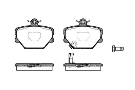 Колодки гальмівні диск. перед. (Remsa) Smart Fortwo CityCoupe 01>, 07> (P6053.02) WOKING P605302