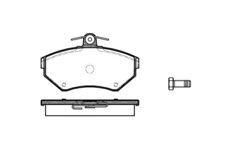 Гальмівні колодки пер. AUDI A4/SEAT CORDOBA/VW PASSAT 1.6-1.9DH 94-02 (TRW) WOKING P731310
