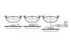 Колодки тормозные диск. перед. (Remsa) Audi A3 II, VW Golf IV V VI, Jetta III IV, Polo IV V (P7333.21) WOKING P733321 (фото 1)