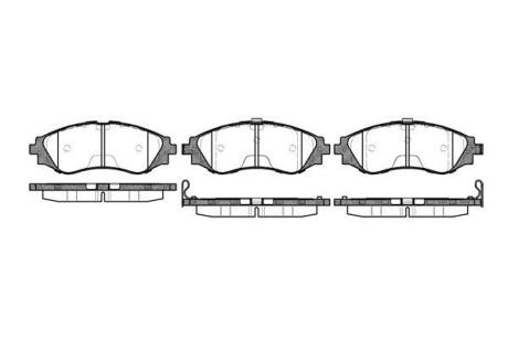 Гальмівні колодки пер. Astra/Lacetti/Lanos/Nubira 1.6/2.0/2.5 WOKING P745312