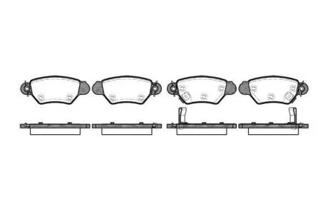 Гальмівні колодки зад. Astra G 98-05 (Bosch) WOKING P785302