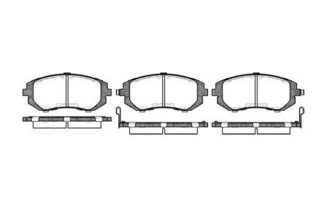 Гальмівні колодки пер. Subaru Impreza 02-/Forester 02- (akebono) WOKING P851302