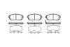 Гальмівні колодки пер. Subaru Impreza 02-/Forester 02- (akebono) WOKING P851311 (фото 1)