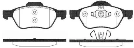 Гальмівні колодки пер. Megane/Scenic (03-21) WOKING P862310