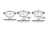 Колодки гальмівні диск. перед. (Remsa) Audi A4 1.8 04-08,Audi A4 2.0 02-09,Audi A4 2.0 04-08 WOKING P8643.12 (фото 1)