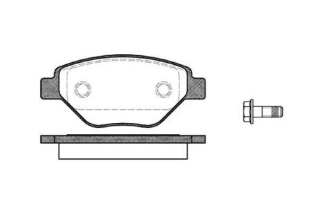 Гальмівні колодки пер. Megane 03- (BOSCH) WOKING P877300