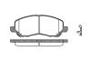 Гальмівні колодки пер. Lancer VIII/Outlander II/Peugeot 4008 08- WOKING P904312 (фото 1)