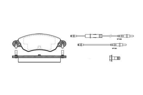 Гальмівні колодки, дискові WOKING P929304