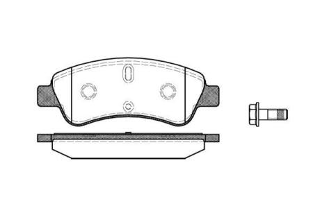 Гальмівні колодки пер. Berlingo/Partner 01- (Bosch) WOKING P940310