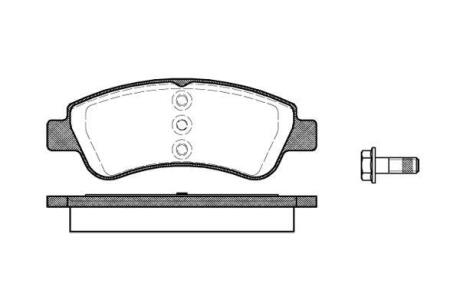 Колодки гальмівні диск. перед. (Remsa) Citroen C4 cactus 1.2 14-,Citroen C4 cactus 1.6 14- (P9403.20) WOKING P940320