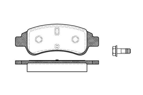 Гальмівні колодки пер. Berlingo/Partner 01- (Bosch) WOKING P940330