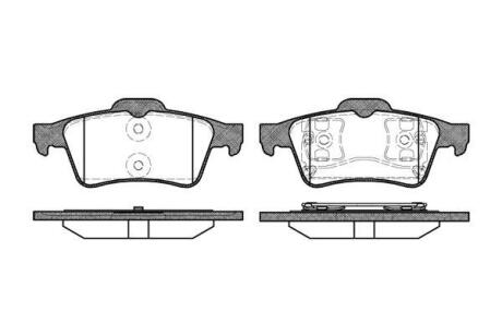 Гальмівні колодки зад. C-MAX/VECTRA/LAGUNA/LEON /IBIZA/C30/C70/V40/PRIMERA 1.6-2.8 04- WOKING P942300
