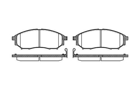 Гальмівні колодки пер. Navara 10-/Murano 08-14 (Sumitomo) WOKING P952314