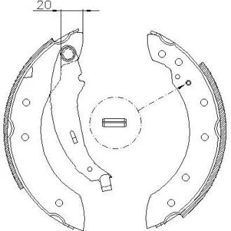 Гальмівні колодки зад. 106/206/306/Clio/Laguna (91-21) WOKING Z419901