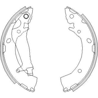 Колодки гальмівні бараб. задн. (Remsa) Hyundai Getz 1,1-1,6i 1,5d WOKING Z4203.00
