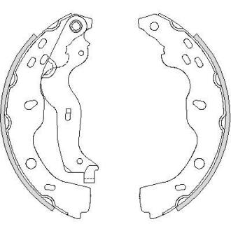 Колодки гальмівні бараб. задн. (Remsa) Suzuki SX4 06-14,Fiat Sedici 06-14 WOKING Z4227.00