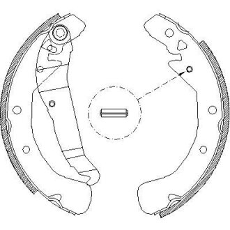 Колодки гальмівні бараб. задн. (Remsa) Opel Astra h 1.2 04-14,Opel Astra h 1.3 04-14 WOKING Z4422.00
