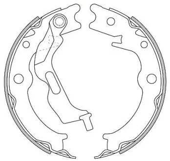 Гальмівні колодки зад. EPICA/LACETTI /NUBIRA/LACETTI/FIAT DOBLO/PORSCHE BOXSTER 1.2-3.4 00- WOKING Z4627.00