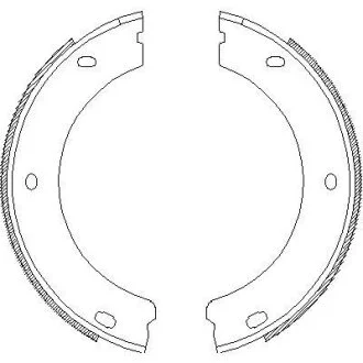 Гальмівні колодки, барабанні WOKING Z465200