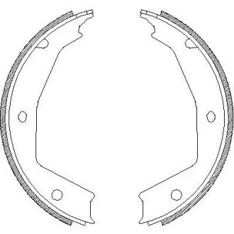 Гальмівні колодки, барабанні WOKING Z470500