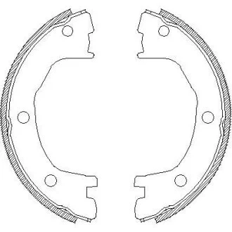 Гальмівні колодки, барабанні WOKING Z471200