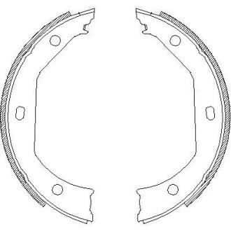 Колодки ручного гальма BMW 3(E46,E90-92) 00-13/5(E39) 95-04/X1(E84) 09-15 (ATE) WOKING Z4716.00
