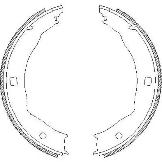 Гальмівні колодки, барабанні WOKING Z471700