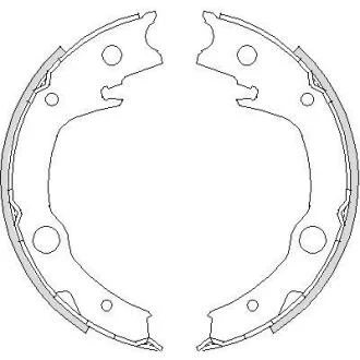 Колодки ручного гальма Corolla 02-07/Avensis 03-08/Echo 99-05 WOKING Z4729.00