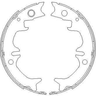 Колодки тормозные бараб. задн. (Remsa) Toyota Camry 2.0 01-06,Toyota Camry 2.4 01-06 WOKING Z4731.00