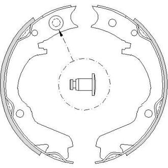 Колодки стоянкового гальма (Remsa) Subaru Legasy Outback 03>09 WOKING Z4734.00