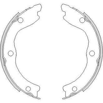Колодки тормозные бараб. задн. (Remsa) Nissan X-trail 2.0 01-13,Nissan X-trail 2.2 01-13 WOKING Z4736.00