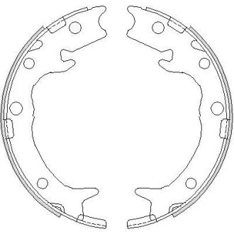 Колодки тормозные бараб. задн. (Remsa) Honda Accord vii 2.0 03-12,Honda Accord vii 2.2 03-12 WOKING Z4737.00