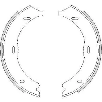 Колодки тормозные бараб. задн. (Remsa) Mercedes-benz V-class 2.1 14-,Mercedes-benz Viano 2.0 03- WOKING Z4745.00