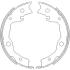 Колодки тормозные бараб. задн. (Remsa) Nissan Juke 10&gt;, Qashqai 07&gt;, X-Trail 08&gt; (Z4752.00) WOKING Z475200 (фото 1)