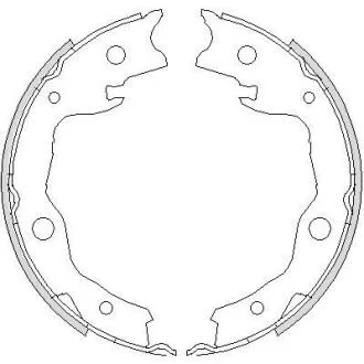 Гальмівні колодки зад. Leaf/Tiida/Pulsar/Sentra/Juke/Cube/Qashqai/XTrail/RAV 4/Koleos 07- WOKING Z475200