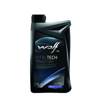 VITALTECH 5W40 GAS SN/CF Масло моторное синт. 1л Wolf 8325892