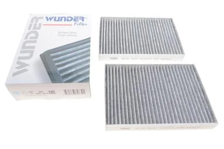 Фильтр салона угольный (2 штуки) BMW 5/6/7/8/X5/X6/X7 15- WUNDER FILTER WPK-225