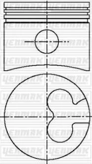 Поршень с кольцами і пальцем (размер отв. 82.50/STD) FORD Escort, Mondeo 1.8TD (RFN / RFK / RVA / RFL / RFA / RFU / RFM / RFS / RF…) YENMAK 31-03777-000