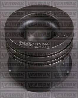 Поршень с кольцами і пальцем (размер отв. 76,00 / STD) RENAULT Kangoo, Megane, 1.5 dCi 08-, (4 цл.) (K9K 837/846 Euro5 95-110PS / OM607.951 OM607 DE 15…) YENMAK 31-04185-000