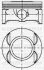 Поршень с кольцами і пальцем (размер отв. 80.5 / STD) (A 18 XER / Z 18 XER) YENMAK 31-04229-000 (фото 1)